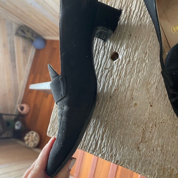 CHANEL vintage black dress loafers with classic styling need repair - Picture 6 of 10